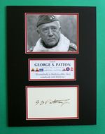 GEORGE S. PATTON AUTOGRAPH masterly display WW2 General