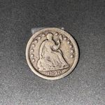 1843 Seated Liberty Half Dime 5c Better Grade VF + #84891