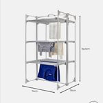 Dry:Soon Deluxe 3-Tier Heated Clothes Airer, Electric Foldable 132.5cm
