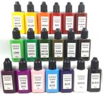 LURE FACTORY LIQUID PLASTISOL PIGMENTS 27 COLOURS SOFT PLASTIC LURE MAKING