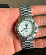 TAG Heuer 2000 WK2111 Automatic 38mm 200m Date Silver Dial Steel Bracelet