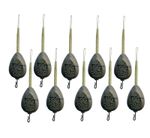10 x Carp Quick Change Bag Stem Fishing Leads Weights 2oz Inline Lead Weight