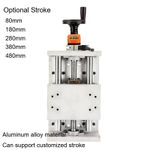 80-480mm Manual Linear Rail Guide Slide Stage Table Ball Screw Motion +Handwheel