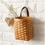 Decorative Wall Hanging Storage Basket (Planter Flower Pot Bamboo Storage Bag)
