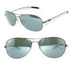 RAY BAN SUNGLASSES GREY GREEN MIRROR RB 8301 56 CARBON COCKPIT PILOT 8403 TECH