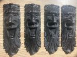 Salvage Vintage Interior Designer Onlay Heads Grotesque Decoration