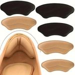 4 Pairs Heel Grips Pads Liner Cushions For Loose Shoes Foot Care Protector