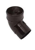 45 degree Bend Guttering & 68mm Down pipe Fittings  BLACK