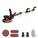 Upgrade Electric Drywall Vacuum Sander 7 Speeds 850W LED Light Extendable Handle