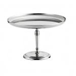 Mirror-Polished Dessert Stand Circular Base Stainless Steel Dessert Stand