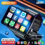 2.88" Large Screen Android Smartwatch Phone 6+128GB MTK6765 1500mAh Camera Watch