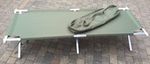 NEW Genuine British Army Heavy Duty Aluminium Frame Folding Camp Bed upto 150kg!