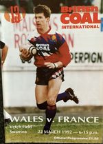 RUGBY LEAGUE INTERNATIONAL PROGRAMME WALES V FRANCE 1992 Excellent Condition