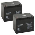 Mobility Scooter Batteries 12V 75Ah X 2 Strident AGM GP Electric Wheelchair