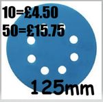 125mm Wet & Dry Sanding Discs 8 hole 5 inch Sandpaper 40-3000 Grit Hook & Loop