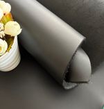 2.0-2.5mm Thick Black Smooth 100% Real Cowhide Leather Sheets Multiple Sizes