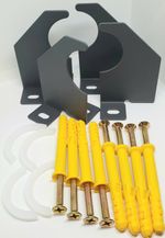 Radiator Brackets For Single or Double Panel With Free Fixings X 4