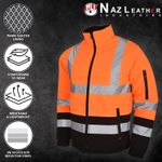 High Viz Warm All weather Breathable/Insulating Effect waterproof Safety Jacket 