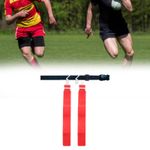 Rugby Tag Belt Flag Rugby Flag Football Belt Flag for Match Outdoor Training Red