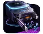 Lisen Bluetooth 5.3 FM Transmitter Car Adapter 96W 4 in 1 Retractable Car Charge