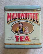 Mazawattee Tea Vintage Original Advertising Tin Half Pound 227g