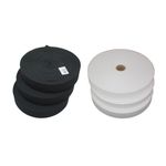 25mm / 1 inch Wide Flat Black or White Strong Woven Elastic Sewing Dressmaking
