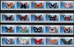 BUTTERFLIES OF THE WORLD Definitives MNH 20v-Stamp Set #5 (2025 Central Africa)