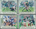Stamps Mosambik 2013 Mi 6354-6357 (complete. issue) MNH 2013 rugby