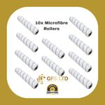 Pack of 10-- 12" x 1.75"Microfibre Sleeve Medium Pile Rollers. High Quality