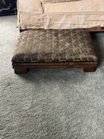 Antique large foot stool