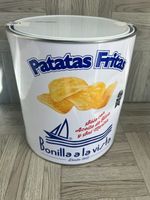 Bonilla a la Vista Potato Chips - Large 500g EMPTY Tin - Advertising - Storage