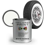 1 x 250 White Wall Tyre & Mud Flap Paint Classic Car Van Truck Hot Rod Whitewall