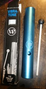 LP Vibratone percussion instrument - wah wah effect - bright blue - NEW