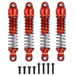 RC Shock Absorber 1/18 50mm Damper Assembled Set for 1/18 RC Car Red