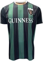 Guinness - Striped Performance Football Jersey Black/Green