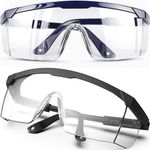 Safety Glasses Clear Anti-Fog & Anti-Scratch Eye Protection Work/Lab Goggles UK