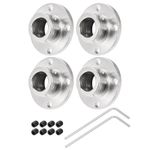 4pcs 12mm Flange Coupling Connector with 8pcs Fastening Screw 2pcs M2 Hex Wrench