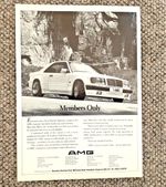 MERCEDES AMG - FRAMEABLE COLLECTIBLE CLASSIC CAR ADVERT