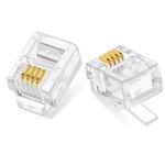 RJ11 Connector Crimp Plug 6p4c Broadband/ADSL/Telephone CAT3 Modular Connectors