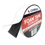 BLACK DOUBLE SIDED FOAM AUTOMOTIVE PERMANENT CAR BODY TRIM SELF ADHESIVE TAPE