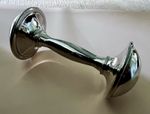 Silver plated baby dumbell rattle
