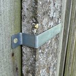 Fence Panel Security Bracket Set (20 Pack) Galvanized Steel Post Clips