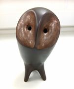 Vintage Ceramic Pottery Owl by  Keramia Kravsko  Czechoslovakia 1960s-1970s