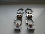 Special Deal 4 x Unwin Koller Tracking Cargo  / Tie Ring  / Clip Mountings  New