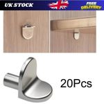 20 Steel Shelf Supports Metal 5mm Plug In Stud Pegs Pins For Kitchen Cabinets