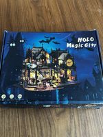 DIY Miniature House Kit Magic City LED Wooden Dollhouse Creative Gift 14+