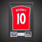 Framed Wayne Rooney Hand Signed Manchester United 2023/2024 Shirt With COA £175