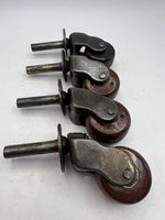 Antique Furniture Reclaimed Ceramic Swivel Caster Wheels x 4