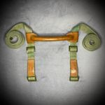 Military Leather Carry Handle with Two Straps - Polish Army Surplus - Bushcraft