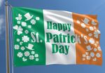 Irish Flag Ireland Republic Dublin St Patrick Day Football Rugby Pole Fan 3x2ft